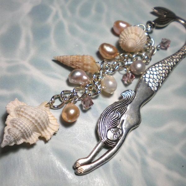 Mermaid Seashells Bookmark