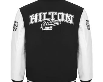 Personalized Varsity Jacket: Embroidered Letterman Bomber, Unisex