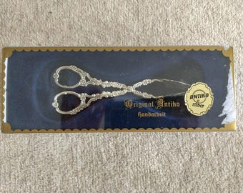 ドイツヴィンテージ　ペストリートング Bruckmann & Söhne ドイツ オランダ 800 シルバー ペストリー トング