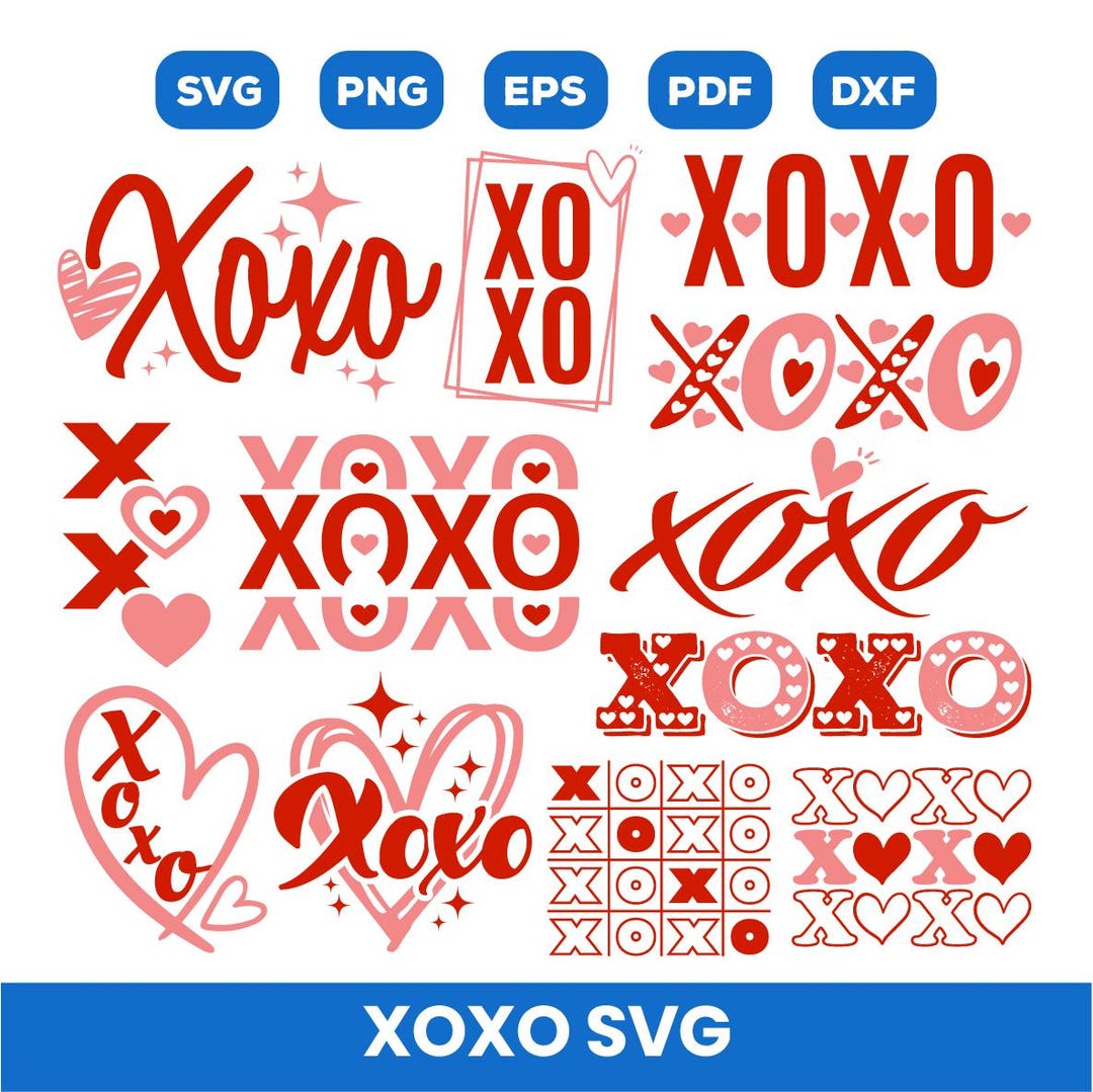 XOXO Svg, Valentine's Day Shirts Svg, Love Svg, Valentine’s Day SVG ...