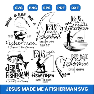 christian cross like fish hook vector Fisherman Cross Svg