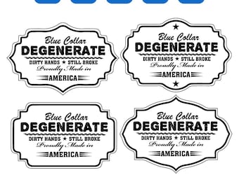 Blue Collar Degenerate Svg, Father’s Day Svg, Patriotic Blue Collar Svg, Dirty Hands svg, American svg, Svg files for Cricut, Cutfile, Dxf