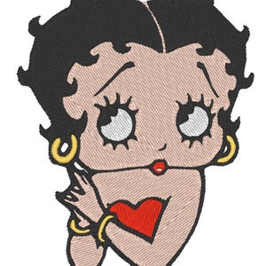 Betty Boop Embroidery Design
