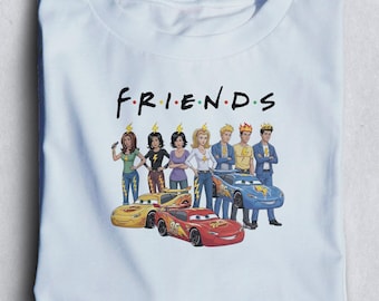 Disney Cars Lightning McQueen Friends Shirt, Cotton Blend