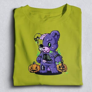 Halloween Bear Shirt With Pumpkin, Teddy Bear Sweatshirt, Animal Lover Gift, Fall Sweatshirt, Family Match Gifts, Family Shirts Autumn