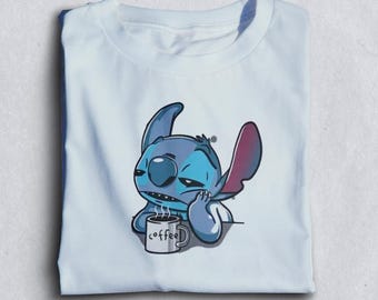 Funny Stitch Coffee Sweatshirt, Lilo and Stitch Tee