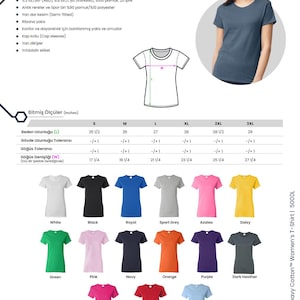 Może przedstawiać: Koszulka damska Gildan Heavy Cotton 5000L w r&oacute;żnych kolorach. Posiada p&oacute;łdopasowany kr&oacute;j, kr&oacute;tkie rękawy i prążkowany dekolt. Dostępna w rozmiarach od S do 3XL, z długością ciała od 64.77 cm do 73.66 cm.