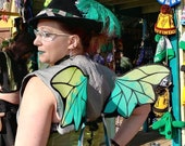 Custom Made Green Saga Alana Dragon Small Pair Wingalings Costume Fairy Wings