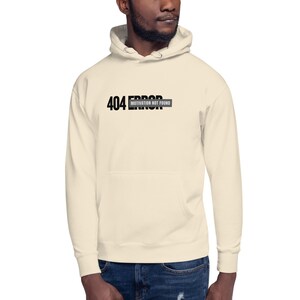 404 Fehler Motivation nicht gefunden Unisex Hoodie, Inspiration Zitat Geschenk für Sie, Ermutigung Shirt, lustiges Inspirational Hoodie Geschenk für ihn