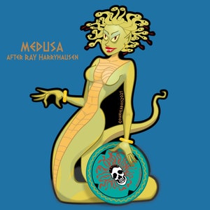 Pegatina de vinilo Medusa