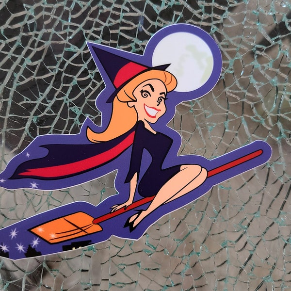 Bewitched, Samantha on a Broom - Vinyl Sticker