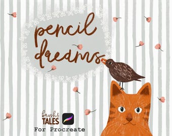 Pencil Dreams Procreate Brush Pack: Textured, Hand-Drawn Feel (Digital Download)