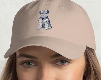 Zwergschnauzer, Schnauzer Papa Hut, Schnauzer Mütze, Schnauzer Geschenk, Schnauzer-Liebhaber, Süßer Schnauzer, Lustiger Schnauzer, Kawaii