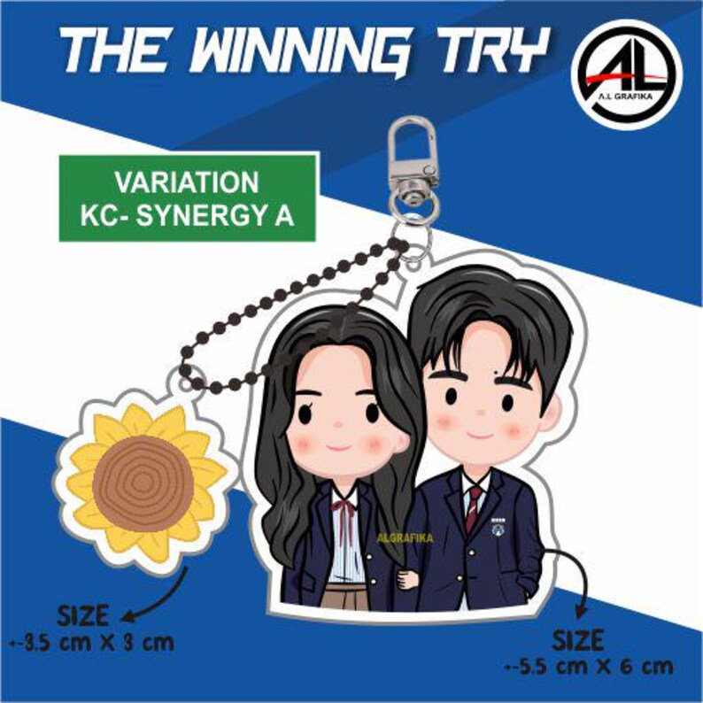 Tries Keychain The Winning Try Keychain Fanart Kdrama Fanmerch Kim Yohan - Etsy