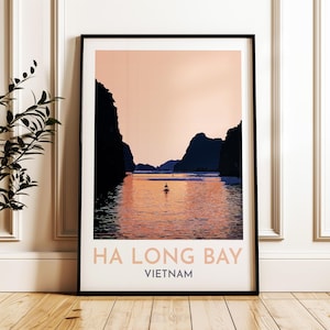 Ha Long Bay Vietnam Wall Art DIGITAL DOWNLOAD – Coastal Landscape Print, Asian Decor, Nature Photography