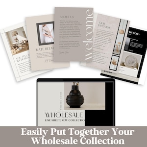 Price List Product Catalog, Line Sheet, Canva Template, Interior Design LookBook, Wholesale Pricing Guide, Digital Download, Catalog Design