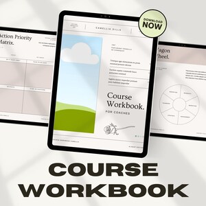 Canva Ebook Template Course Creator Coaching Workbook Digital Product for Content Creator