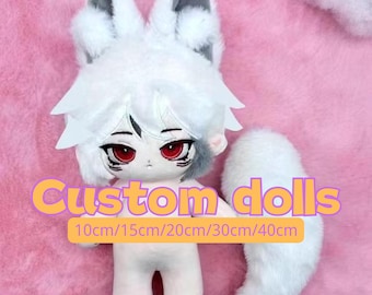 Angepasste süsse Puppen, Puppen mit verschiedenen Frisuren, Bilder angepasst 10, 20, 30, 40 cm Baumwollpuppe, Geschenke für den ersten Schultag