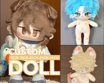 Angepasste süsse Puppen, Puppen mit verschiedenen Frisuren, Bilder angepasst 10, 20, 30, 40 cm Baumwollpuppe, Geschenke für den ersten Schultag