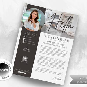 Real Estate Agent Introduction Flyer vol 02 | Farming Letter | Real Estate Flyer | Realtor Marketing Template | Hello Neighbor Realtor