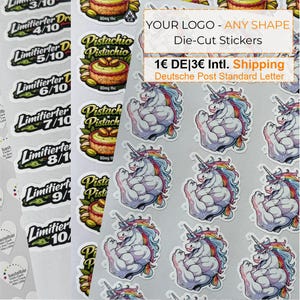 Custom Die-Cut Vinyl Stickers, Any Shape Logo Labels, Waterproof Branding Stickers