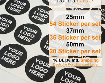 Etichette adesive personalizzate con logo – Vinile impermeabile, ideali per aziende, imballaggi, regali e decorazioni.