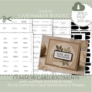 Hälsningskortspaket med hälsningar Korttillverkning Kritiskt skuret Handgjort Utskrivbart Kortordspråk för Kortmakare Tillbehör för Scrapbooking Utsmyckningar