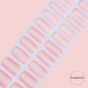 Blush Pear (Semi-Cured UV Gel Nail Wraps 20 pcs) | Nail Stickers | Nail Strips | Press On Nails Gift for Women