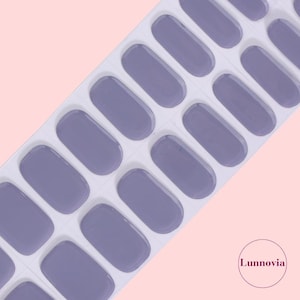 Ash Mist (Semi-Cured UV Gel Nail Wraps 20 pcs) | Nail Stickers | Nail Strips | Press On Nails Gift for Women