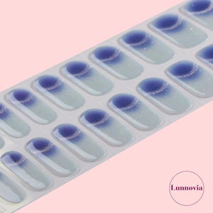 Twilight Mist (Semi-Cured UV Gel Nail Wraps 20 pcs) | Nail Stickers | Nail Strips | Press On Nails Gift for Women