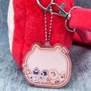 Love and Deep Space Rocking Keychain | Xavier Zayne Rafaye Sylus Caleb, Anime Charm | Otome Game Merch | Cute Acrylic Keyring | Fan Art Gift
