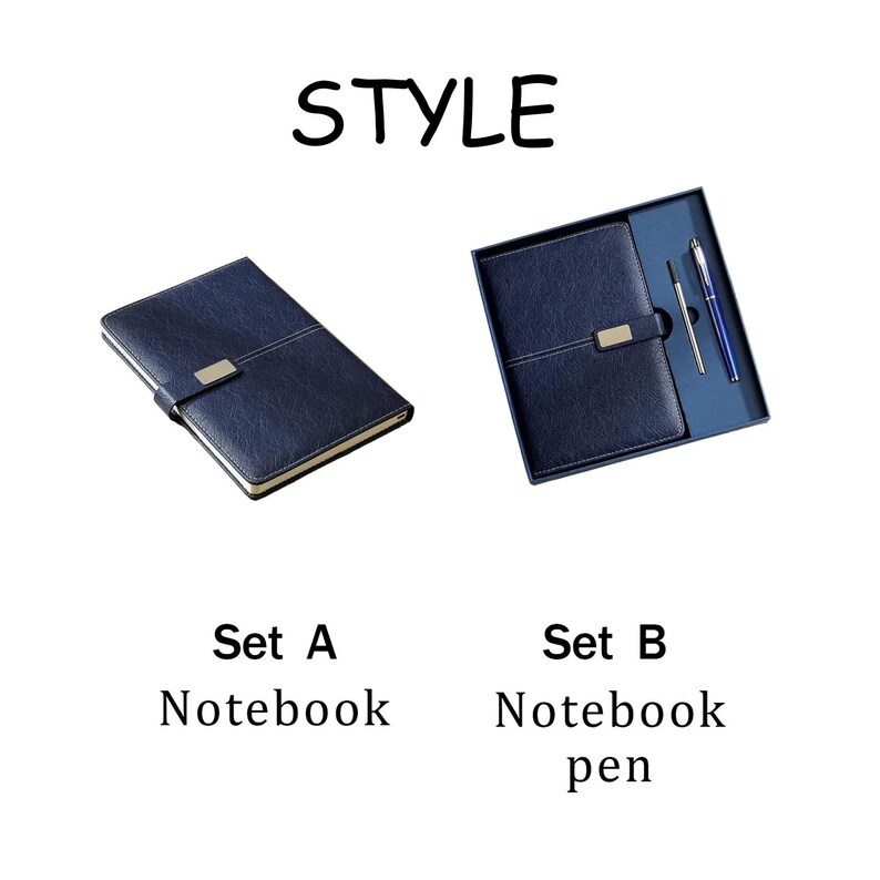 Custom Notebook With Pen, Leather Notebook Set, End of Year Thank You ...