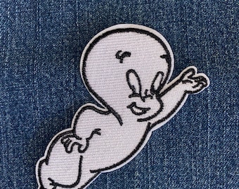 CASPER GHOST Embroidery Patch Iron On Cartoon Classic