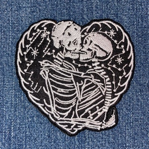 SKELETON LOVERSEmbroidery Patch Customize Your Denim Or Craft Heart