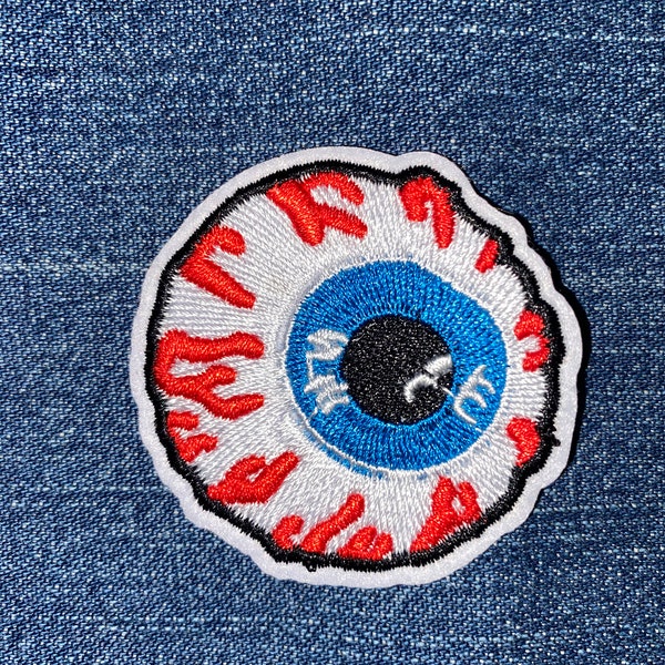 BLOODSHOT EYE Embroidery Patch Use Customize Your Denim Or Craft DIY Spooky Eyeball