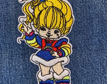 RAINBOW BRITE Embroidery Patch Iron On Retro