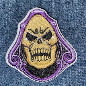 SKELETOR Embroidery Patch Iron On Customize Your Denim Or Craft DIY Masters Of The Universe
