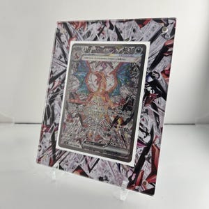 Protection Magnétique Anti-UV Carte Pokémon Illustrée Dracaufeu Téracristal ex 223/197