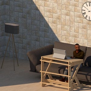 Product Description – Laptop Desk (DXF for 18mm Plywood)-Instant Download