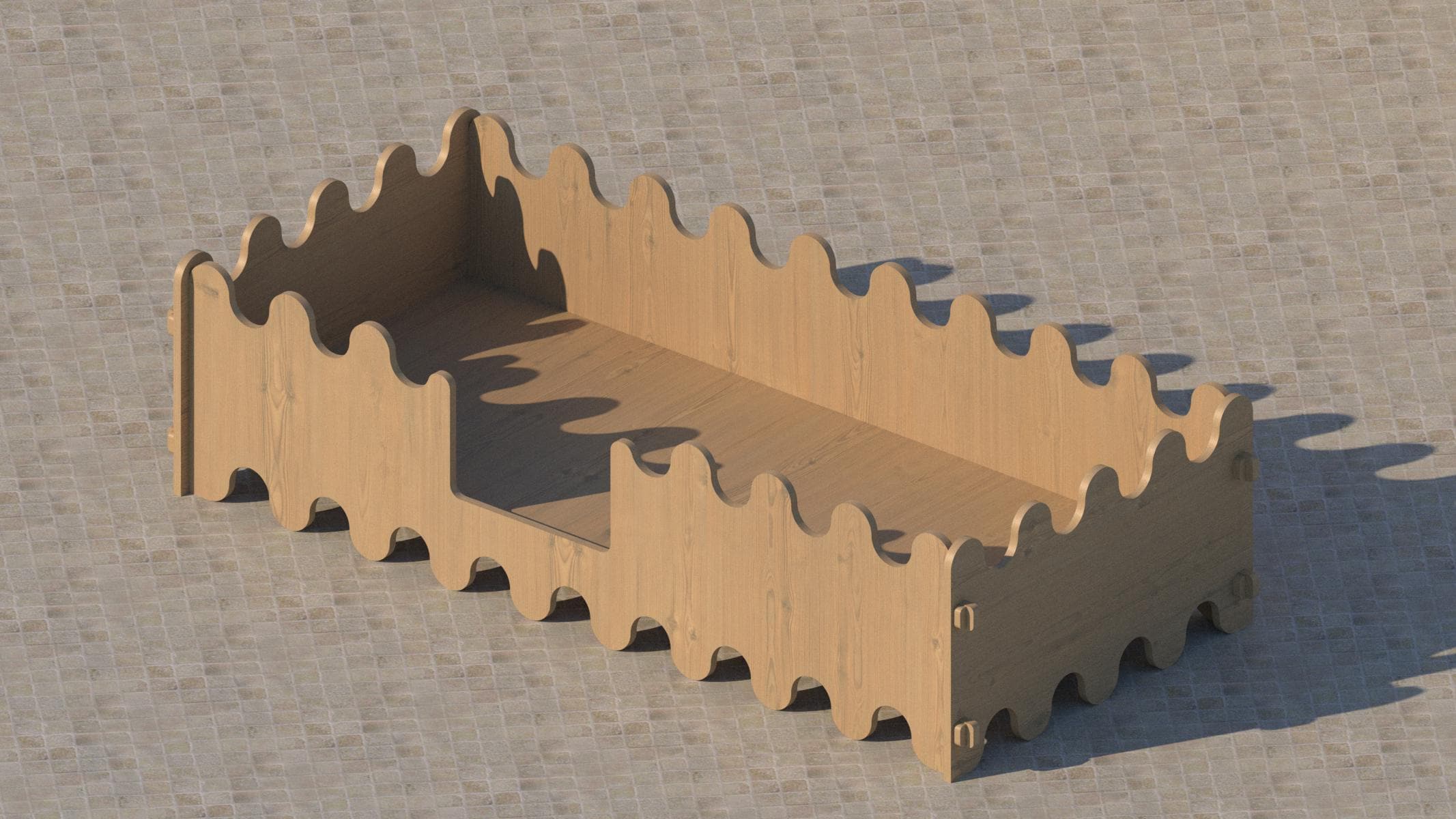 Modern Kids Bed DXF File – Tool-free Assembly | CNC Cut | 900x2000 Mm ...