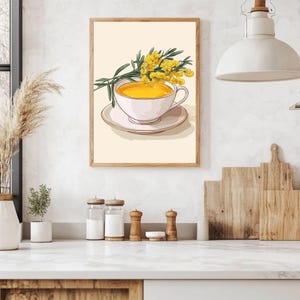 Mimosa Wall Art | mimosa prints | 10 PRINT SIZES INCLUDED | Mimosa Painting | mimosa art poster | mimosas downloadable art | wall art