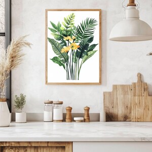 Mimosa Wall Art | 10 PRINT SIZES INCLUDED | Mimosa Painting | mimosa art poster | mimosas downloadable art | Mimosa Wall Print