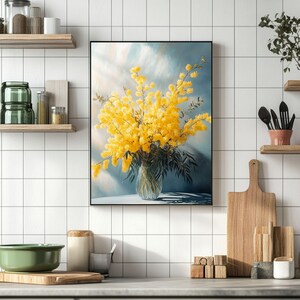 Mimosa Wall Art | mimosa prints | 10 PRINT SIZES INCLUDED | Mimosa Painting | mimosa art poster | mimosas downloadable art | Mimosa Art
