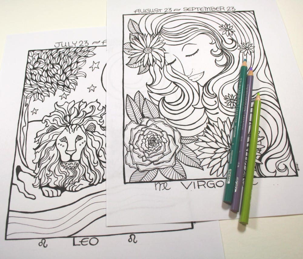 Digital Download Coloring Book . PDF File . Adult Coloring | Etsy