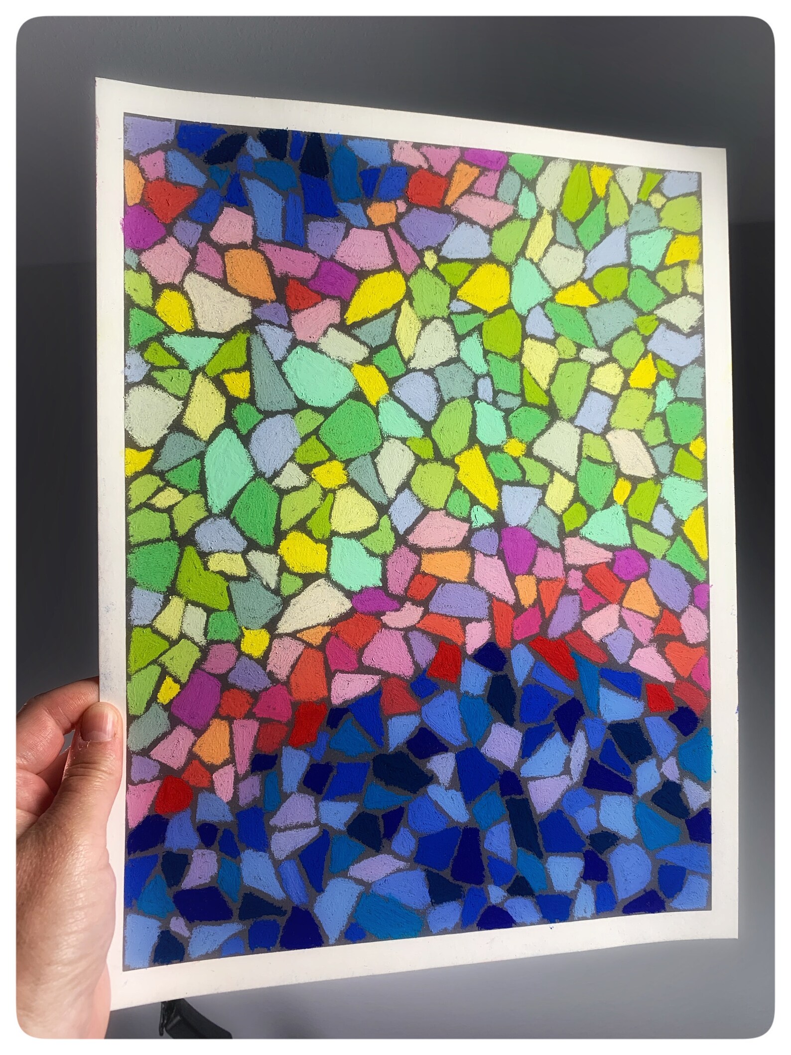 Colorful Pastel Painting Abstract Art Pastels on Paper Soft Etsy