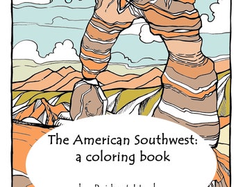 Digital Download Coloring Book, The American Southwest, Adult Coloring Book, PDF Printable Pages, Native American Coloring Designs