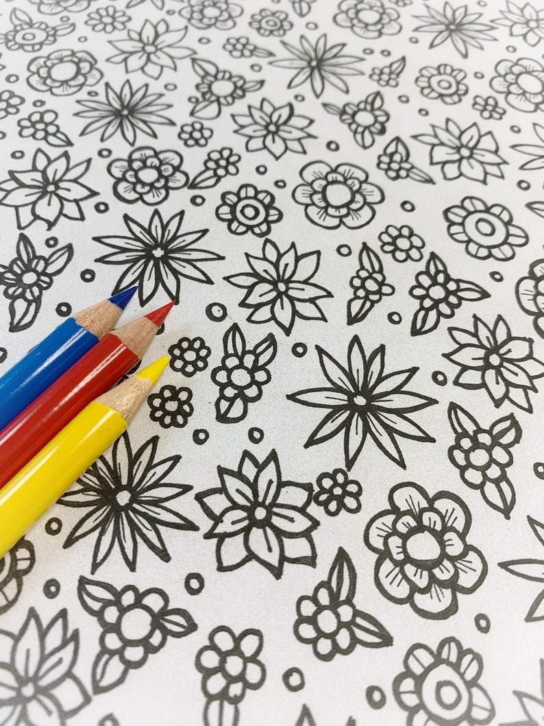 Mini Floral Printable Coloring - Il 794xN.4542789263 An9x 