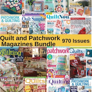 970 Digital PDF Magazines with Creative Sewing Projects,Beautiful Patchwork & Quilting Patterns, Inspiring Tutorials and Crafty Fabric Ideas