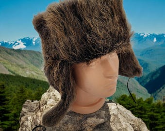 Real Mink Fur Kalpak Hat - Winter Beanie Beret