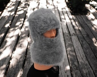 Hand-Combed Mohair Blend Winter Beret